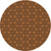 Square Patterned Red Brown Rug, pat3890org