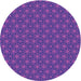 Square Machine Washable Transitional Amethyst Purple Rug in a Living Room, wshpat3890pur