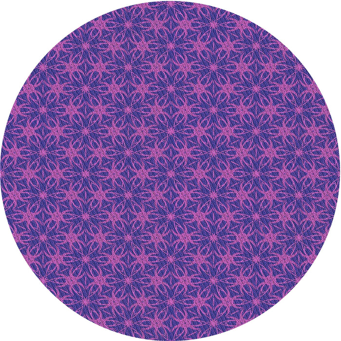 Square Patterned Amethyst Purple Rug, pat3890pur