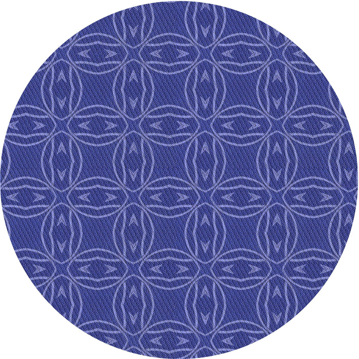 Square Machine Washable Transitional Cobalt Blue Rug in a Living Room, wshpat3891blu