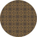 Square Machine Washable Transitional Light Brown Rug in a Living Room, wshpat3891brn