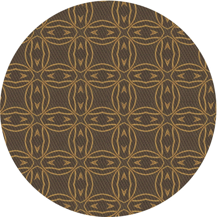 Square Patterned Light Brown Rug, pat3891brn