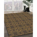 Machine Washable Transitional Light Brown Rug in a Family Room, wshpat3891brn