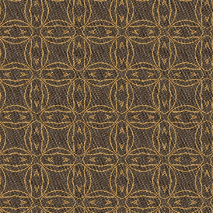 Round Patterned Light Brown Rug, pat3891brn