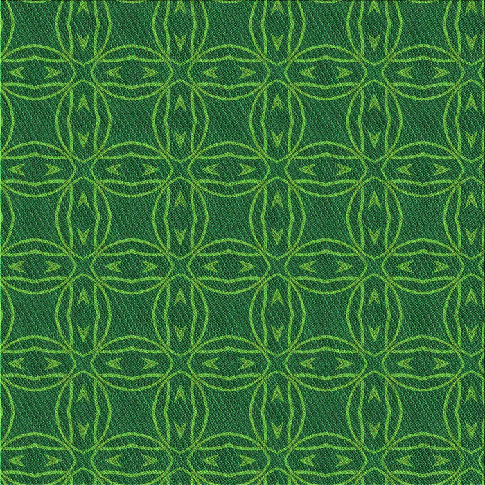 Round Machine Washable Transitional Deep Emerald Green Rug, wshpat3891grn