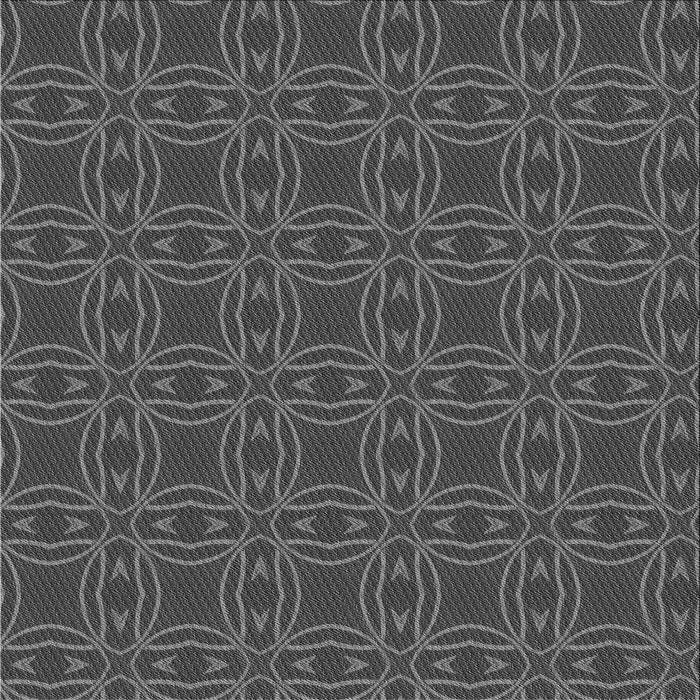 Round Machine Washable Transitional Dark Gray Black Rug, wshpat3891gry