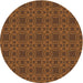 Square Machine Washable Transitional Red Brown Rug in a Living Room, wshpat3891org