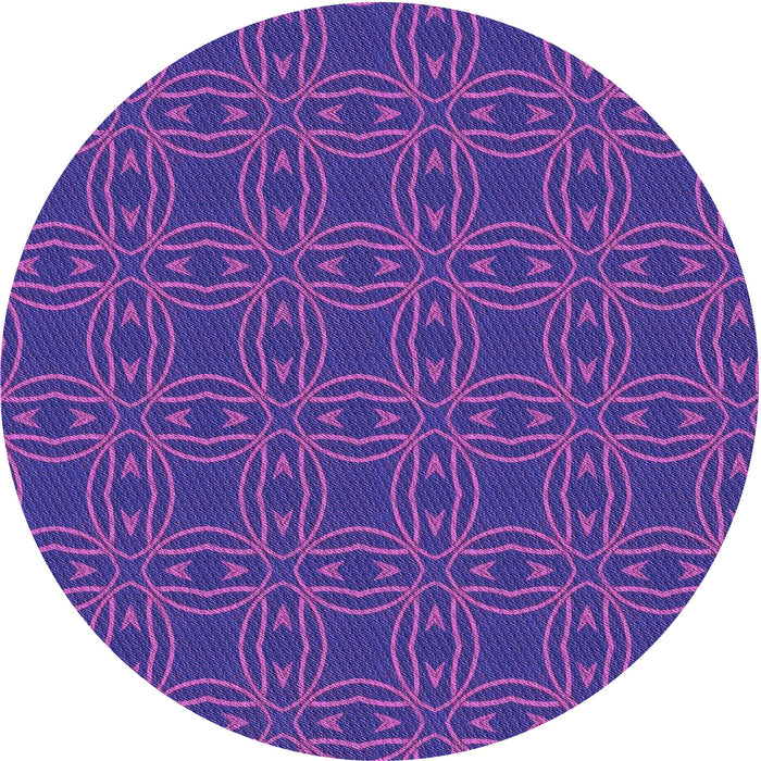 Square Machine Washable Transitional Amethyst Purple Rug in a Living Room, wshpat3891pur