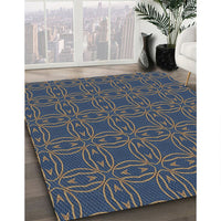 Patterned Gray Novelty Rug, pat3891