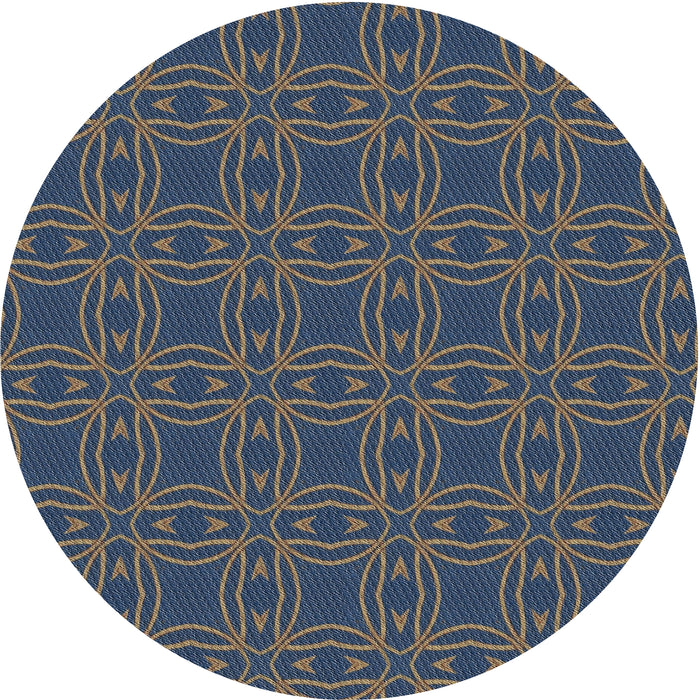 Sideview of Patterned Gray Novelty Rug, pat3891