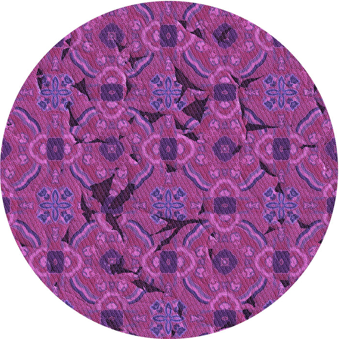 Square Patterned Medium Violet Red Pink Rug, pat3892pur