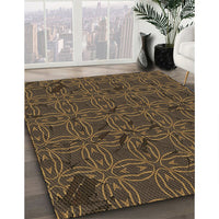 Patterned Light Brown Rug, pat3893brn