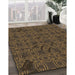 Patterned Light Brown Rug in Family Room, pat3893brn