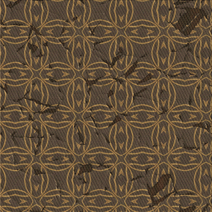 Round Patterned Light Brown Rug, pat3893brn