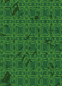 Machine Washable Transitional Deep Emerald Green Rug, wshpat3893grn