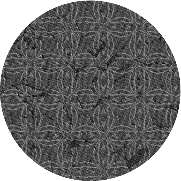 Square Machine Washable Transitional Black Rug in a Living Room, wshpat3893gry