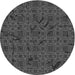 Square Machine Washable Transitional Black Rug in a Living Room, wshpat3893gry