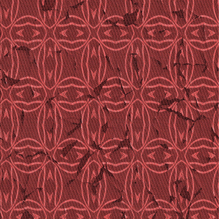 Patterned Cranberry Red Rug, pat3893rd