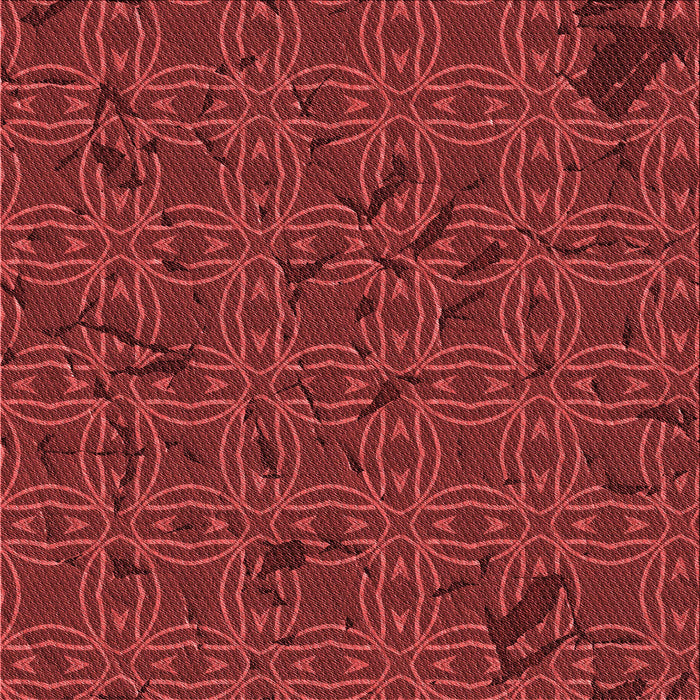 Round Machine Washable Transitional Cranberry Red Rug, wshpat3893rd