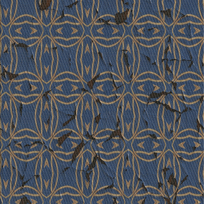 Machine Washable Transitional Night Blue Rug, wshpat3893