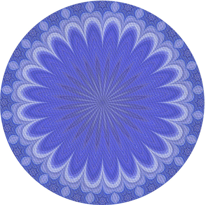 Square Patterned Sky Blue Rug, pat3894blu