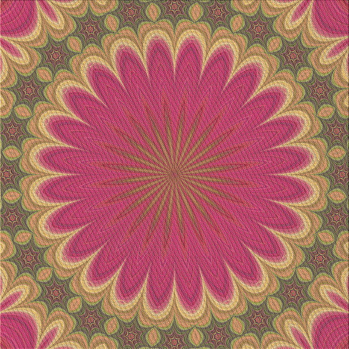 Round Patterned Bronze Brown Rug, pat3894brn