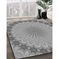 Patterned Cloud Gray Rug, pat3894gry