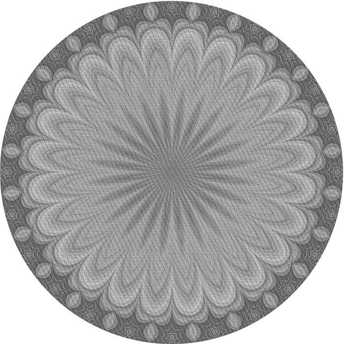 Square Patterned Cloud Gray Rug, pat3894gry