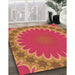 Machine Washable Transitional Crimson Red Rug in a Family Room, wshpat3894org