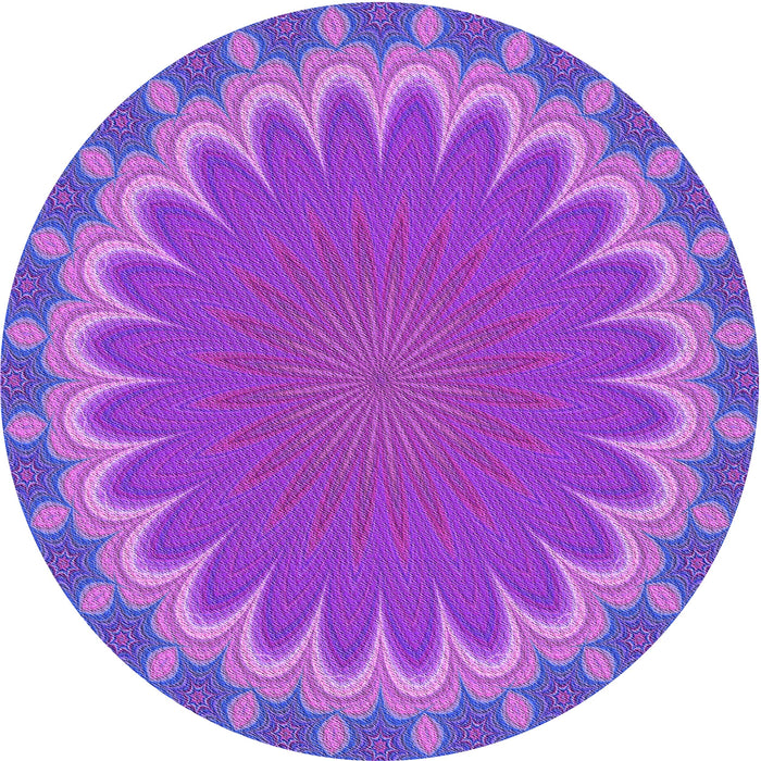 Square Patterned Purple Rug, pat3894pur