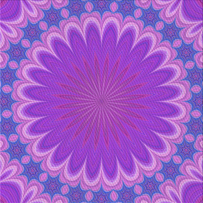 Round Patterned Purple Rug, pat3894pur