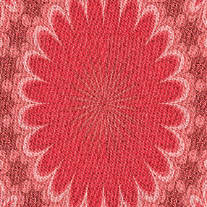 Patterned Red Rug, pat3894rd