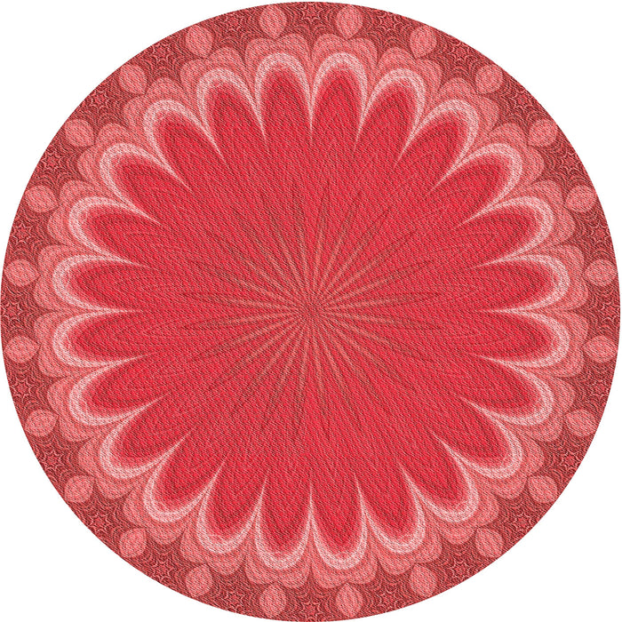 Square Machine Washable Transitional Red Rug in a Living Room, wshpat3894rd