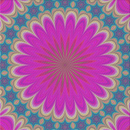 Square Patterned Neon Pink Modern Rug, pat3894