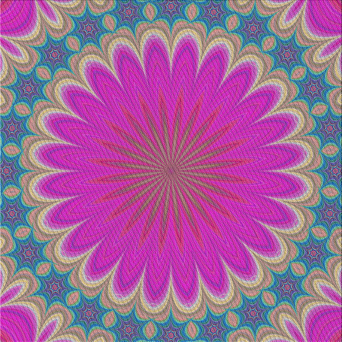 Square Patterned Neon Pink Modern Rug, pat3894