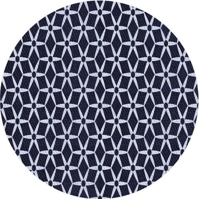 Square Machine Washable Transitional Night Blue Rug in a Living Room, wshpat3895blu