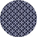 Square Patterned Night Blue Rug, pat3895blu