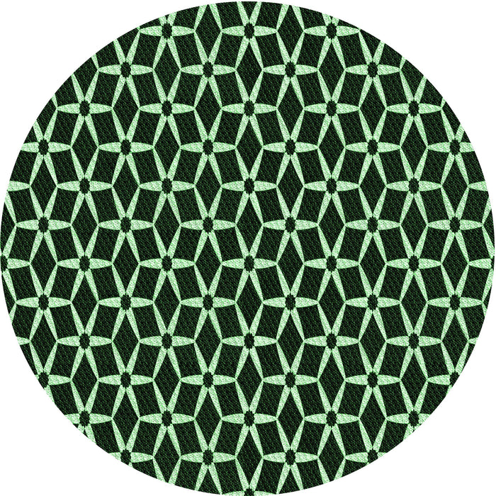Square Machine Washable Transitional Black Rug in a Living Room, wshpat3895grn