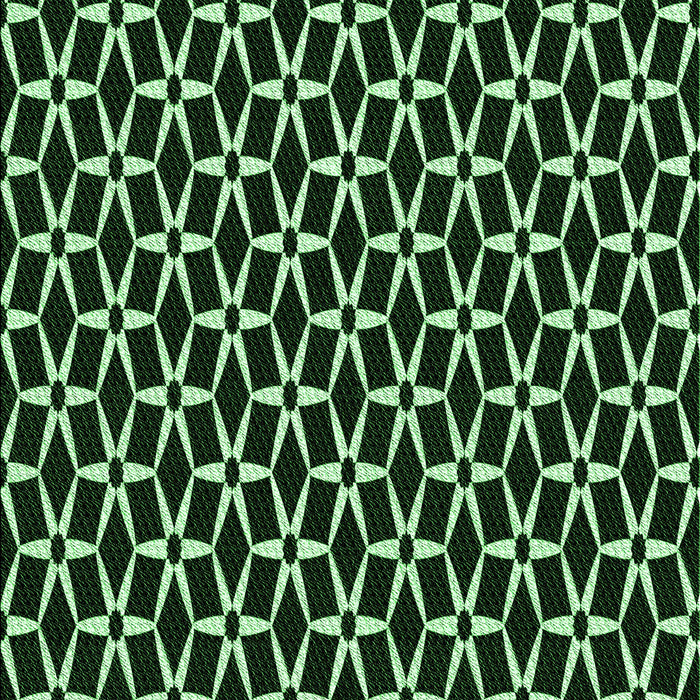 Patterned Black Rug, pat3895grn