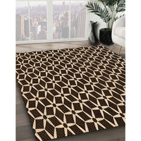 Patterned Light Copper Gold Rug, pat3895org