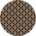 Square Patterned Light Copper Gold Rug, pat3895org