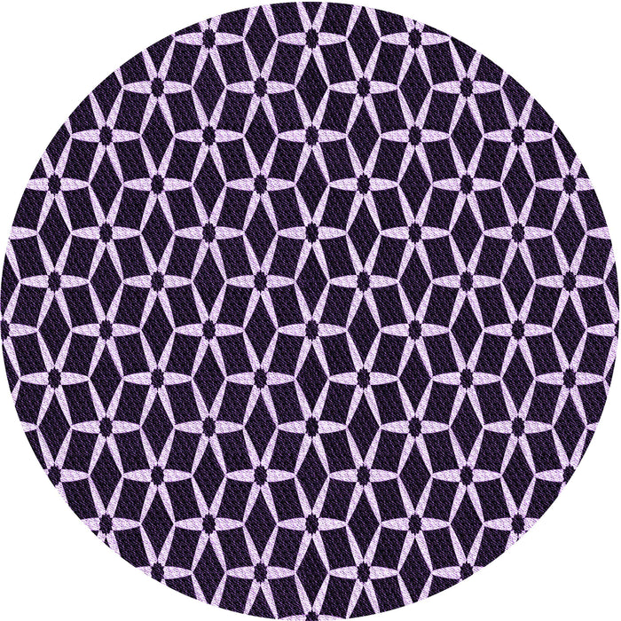Square Patterned Deep Purple Rug, pat3895pur