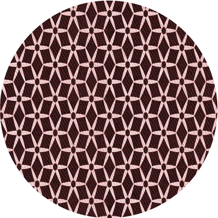 Square Patterned Chocolate Brown Rug, pat3895rd