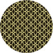 Square Patterned Metallic Gold Rug, pat3895yw