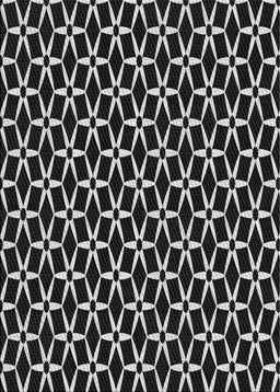 Patterned Dark Gray Novelty Rug, pat3895