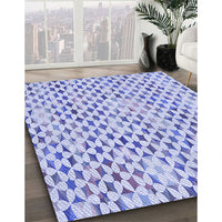 Patterned Blue Rug, pat3896blu