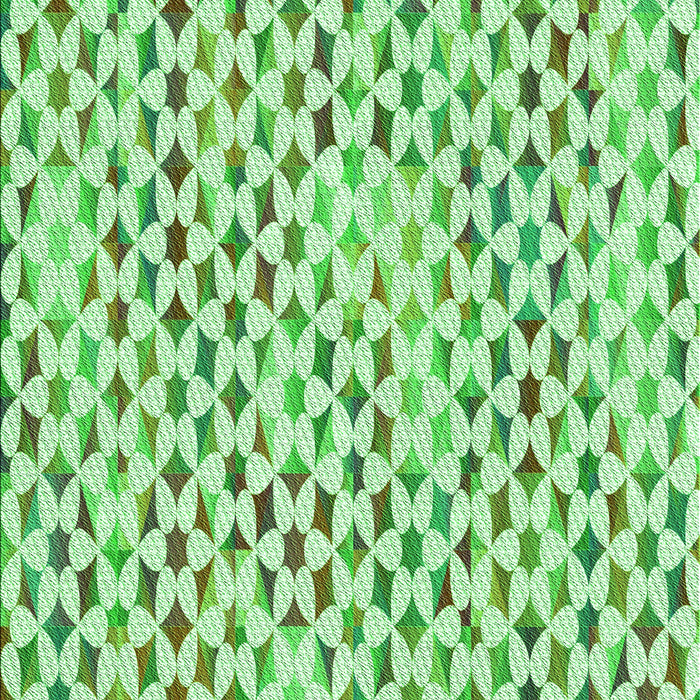Patterned Green Rug, pat3896grn