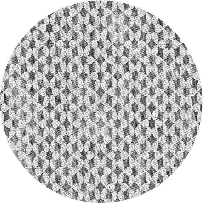 Square Patterned Gray Rug, pat3896gry