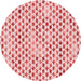 Square Patterned Pink Rug, pat3896rd