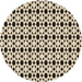 Square Patterned Vanilla Gold Rug, pat3897brn